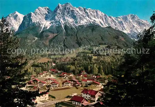 AK / Ansichtskarte Grainau Alpspitze Kl und Gr Waxenstein Riffelwand Zugspitze Kat. Grainau