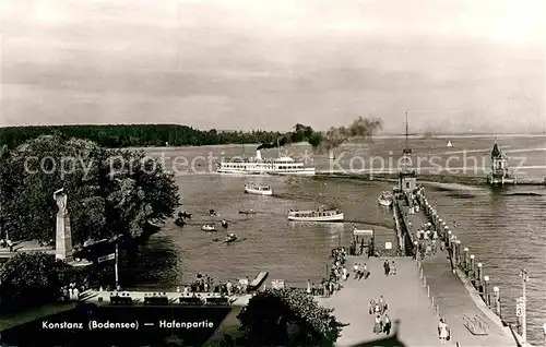 AK / Ansichtskarte Konstanz Bodensee Hafenpartie  Kat. Konstanz