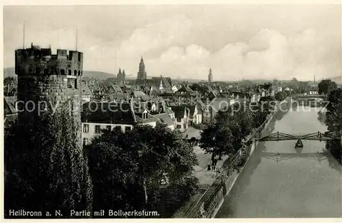 AK / Ansichtskarte Heilbronn Neckar Bollwerksturm Panorama Kat. Heilbronn