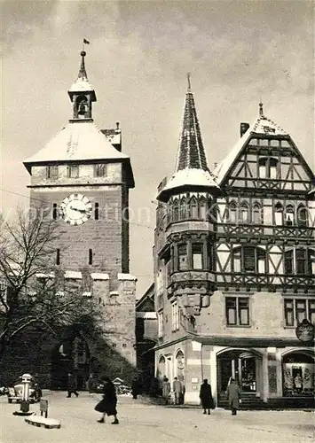 AK / Ansichtskarte Konstanz Bodensee Winter Schnetztor  Kat. Konstanz