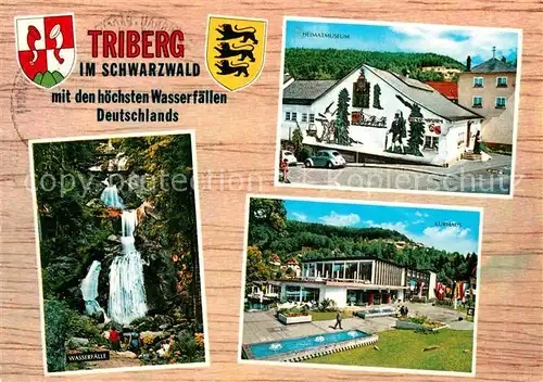 AK / Ansichtskarte Triberg Schwarzwald Heimatmuseum Kurhaus Wasserfaelle Kat. Triberg im Schwarzwald