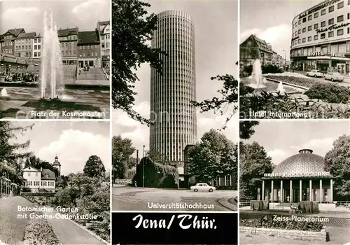 AK / Ansichtskarte Jena Thueringen Hotel International Zeiss Planetarium Universitaetshochhaus Platz der Kosmonauten