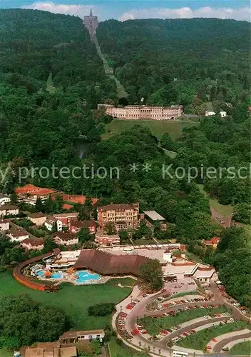 AK / Ansichtskarte Wilhelmshoehe Kassel Fliegeraufnahme Kurhessen Therme Schloss Herkules Kat. Kassel