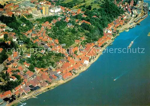 AK / Ansichtskarte Lauenburg Elbe Fliegeraufnahme Kat. Lauenburg  Elbe