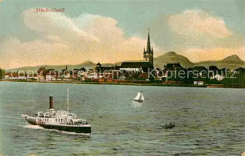 AK / Ansichtskarte Radolfzell Bodensee Kirche Faehrschiff Kat. Radolfzell am Bodensee