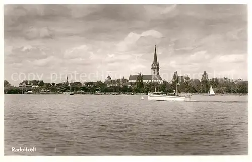 AK / Ansichtskarte Radolfzell Bodensee Hafen Muenster Seeufer Kat. Radolfzell am Bodensee