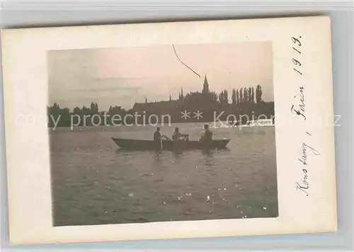 AK / Ansichtskarte Konstanz Bodensee Boot Panorama Kat. Konstanz