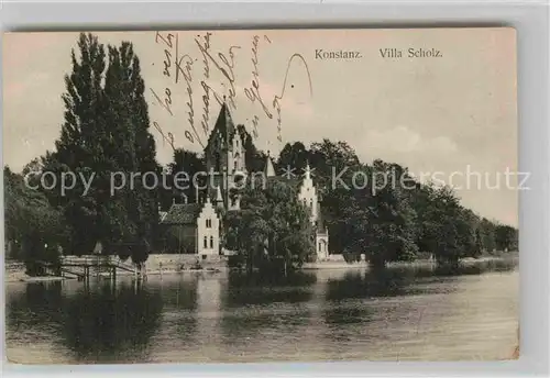 AK / Ansichtskarte Konstanz Bodensee Villa Scholz Kat. Konstanz