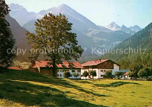 AK / Ansichtskarte Birgsau Wilder Mann Rothgrundspitze Linkerskopf Hochrappenkopf Kat. Oberstdorf