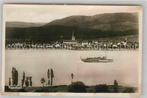 AK / Ansichtskarte Radolfzell Bodensee Panorama Schiff Kat. Radolfzell am Bodensee