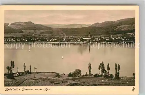 AK / Ansichtskarte Radolfzell Bodensee Panorama von der Hoeri Kat. Radolfzell am Bodensee