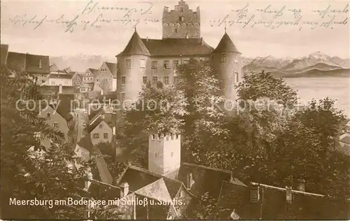 AK / Ansichtskarte Meersburg Bodensee Schloss Saentis Kat. Meersburg