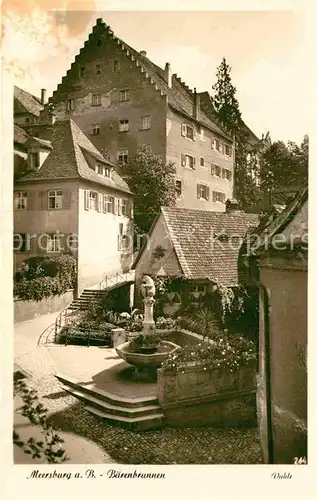 AK / Ansichtskarte Meersburg Bodensee Baerenbrunnen Kat. Meersburg