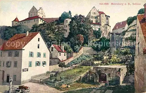 AK / Ansichtskarte Meersburg Bodensee Schloss Kuenstlerkarte  Kat. Meersburg