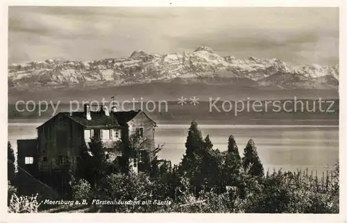 AK / Ansichtskarte Meersburg Bodensee Fuerstenhaeuschen Saentis Kat. Meersburg