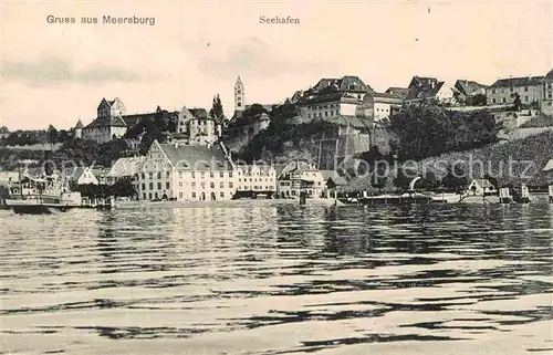 AK / Ansichtskarte Meersburg Bodensee Seehafen Kat. Meersburg