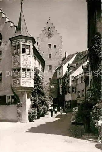 AK / Ansichtskarte Meersburg Bodensee Hotel Baeren Obertor Kat. Meersburg