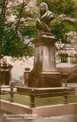 AK / Ansichtskarte Meersburg Bodensee Annette von Droste Huelshof Denkmal  Kat. Meersburg