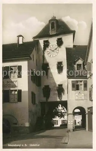 AK / Ansichtskarte Meersburg Bodensee Untertor Kat. Meersburg