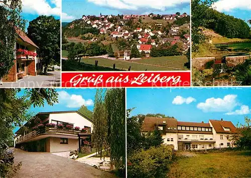 AK / Ansichtskarte Leiberg Gesamtansicht Bachlauf Haus De Willigen Pension Flaschentraeger Kat. Bad Wuennenberg