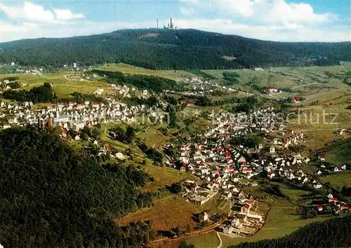 AK / Ansichtskarte Reifenberg Taunus Luftkurort mit Feldbergblick Fliegeraufnahme Kat. Schmitten