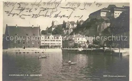 AK / Ansichtskarte Meersburg Bodensee Seehafen Kat. Meersburg