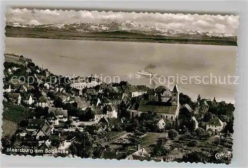 AK / Ansichtskarte Meersburg Bodensee Fliegeraufnahme Kat. Meersburg