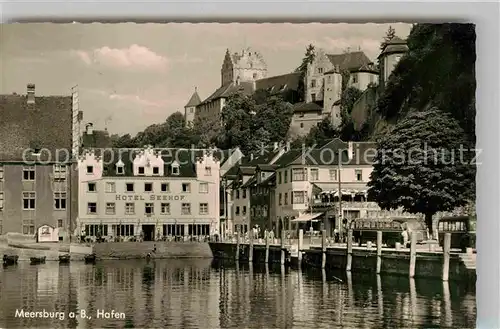 AK / Ansichtskarte Meersburg Bodensee Hafen Kat. Meersburg