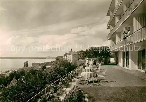 AK / Ansichtskarte Meersburg Bodensee Terrassenhotel Weisshaar Kat. Meersburg