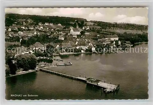 AK / Ansichtskarte Hagnau Bodensee Fliegeraufnahme Kat. Hagnau am Bodensee