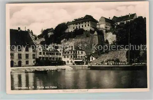 AK / Ansichtskarte Meersburg Bodensee Hafen Hotel Seehof Kat. Meersburg