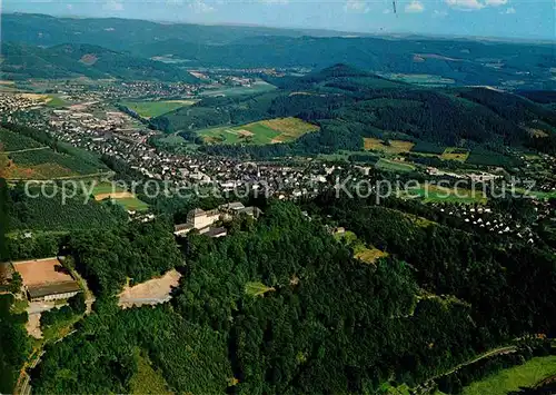 AK / Ansichtskarte Bad Laasphe Fliegeraufnahme mit Schloss Wittgenstein Kat. Bad Laasphe