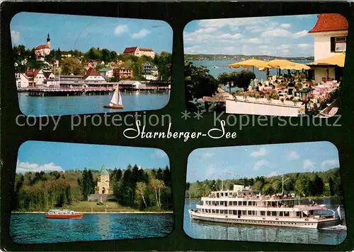 AK / Ansichtskarte Starnbergersee Dampfer Cafe Kat. Starnberg