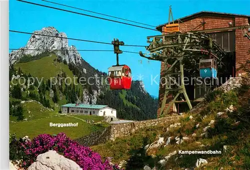 AK / Ansichtskarte Seilbahn Kampenwand Aschau Chiemgau Berggasthof  Kat. Bahnen