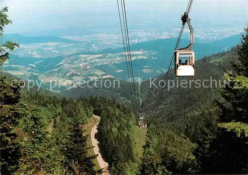 AK / Ansichtskarte Seilbahn Schauinsland Schwarzwald Horben Freiburg Breisgau  Kat. Bahnen