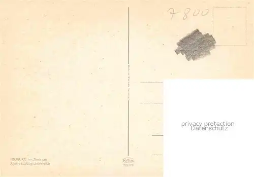 AK / Ansichtskarte Freiburg Breisgau Fliegeraufnahme Albert Ludwig Universitaet Kat. Freiburg im Breisgau