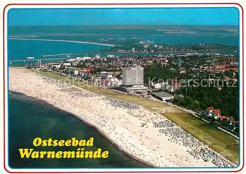 AK / Ansichtskarte Warnemuende Ostseebad Fliegeraufnahme Kat. Rostock