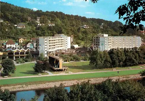 AK / Ansichtskarte Bad Karlshafen Kurhotel Carolinum Kurzentrum Gradierwerk an der Weser Kat. Bad Karlshafen