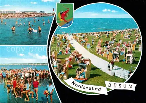 AK / Ansichtskarte Buesum Nordseebad Badeleben Strand Wattenspiele Kat. Buesum