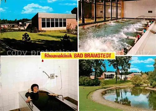 AK / Ansichtskarte Bad Bramstedt Rheumaklinik Kuranwendung Hallenbad Teich Kat. Bad Bramstedt