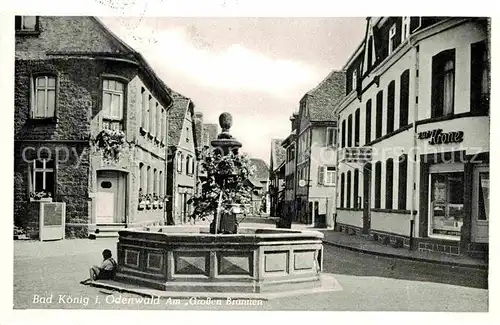 AK / Ansichtskarte Bad Koenig Odenwald Am Grossen Brunnen Kat. Bad Koenig