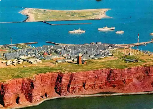 AK / Ansichtskarte Helgoland Fliegeraufnahme Oberland und Duene Kat. Helgoland