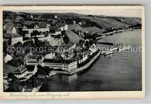 AK / Ansichtskarte Meersburg Bodensee Fliegeraufnahme Kat. Meersburg