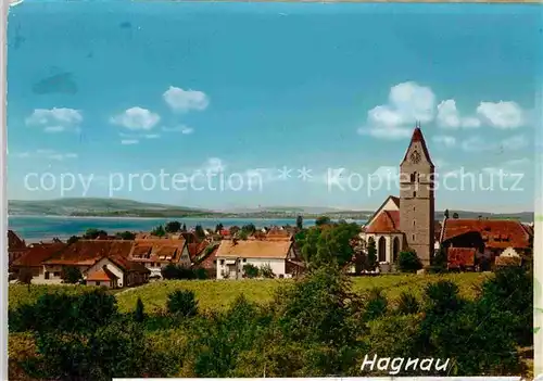 AK / Ansichtskarte Hagnau Bodensee Kirche Panorama Kat. Hagnau am Bodensee