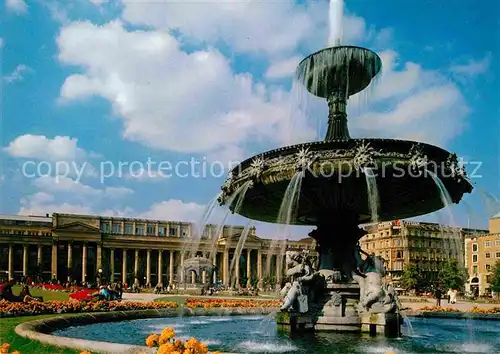 AK / Ansichtskarte Stuttgart Puttenbrunnen am Schlossplatz Kat. Stuttgart