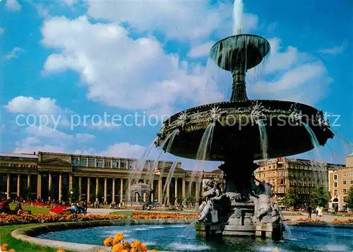 AK / Ansichtskarte Stuttgart Puttenbrunnen am Schlossplatz Kat. Stuttgart