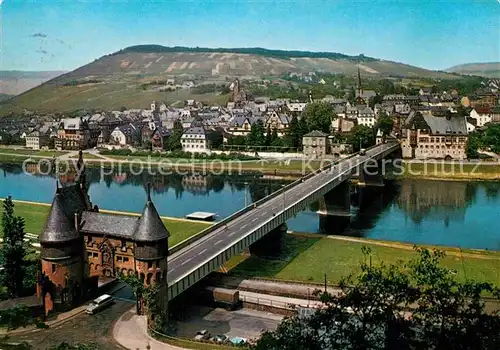 AK / Ansichtskarte Traben Trarbach Fliegeraufnahme Moselbruecke Kat. Traben Trarbach