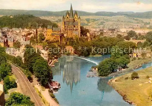 AK / Ansichtskarte Limburg Lahn Blick von Autobahn auf Lahn und Dom Kat. Limburg a.d. Lahn