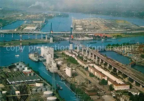 AK / Ansichtskarte Hamburg Koehlbrandbruecke Fliegeraufnahme Kat. Hamburg