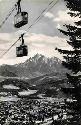 AK / Ansichtskarte Seilbahn Nordkettenbahn Innsbruck Wagenkreuzung  Kat. Bahnen